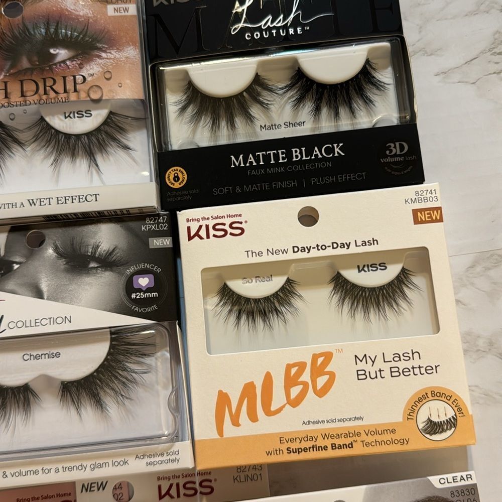 Kiss lashes for eyes day to day looks and lash glue liner in dark and clear - Picture 3 of 8